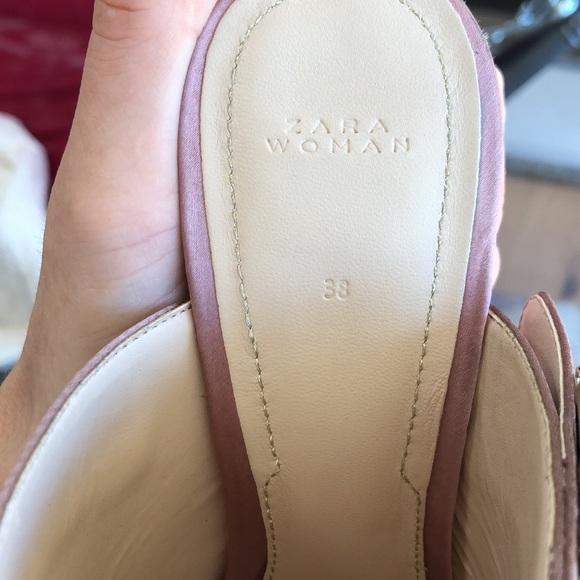 Super RARE! Zara High Heel Mules Feathers, Broach - Picture 4 of 7